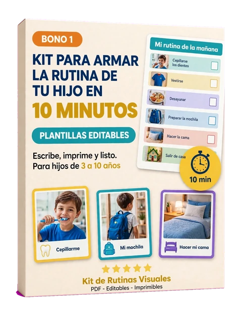 Bono #1: Kit para armar la rutina de tu hijo en 10 minutos